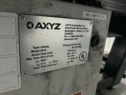 AXYZ CNC ROUTER 8018 ATC (S/N MC17626-7516)